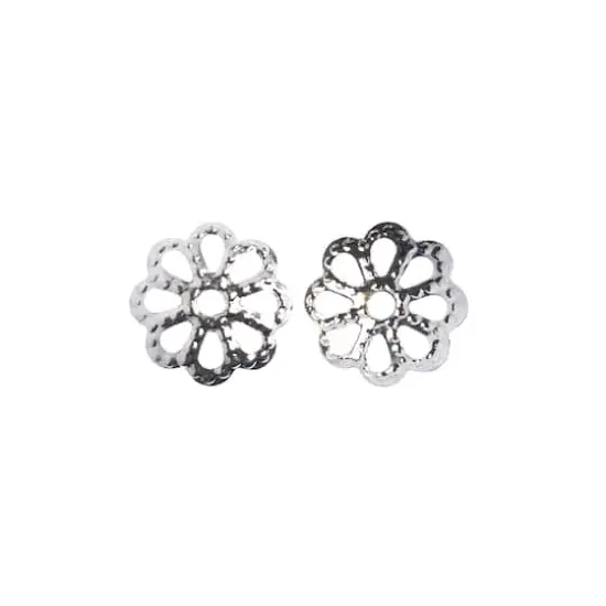 John Bead Must Have Findings 6mm Bead Cap Filigrees Silver {4}