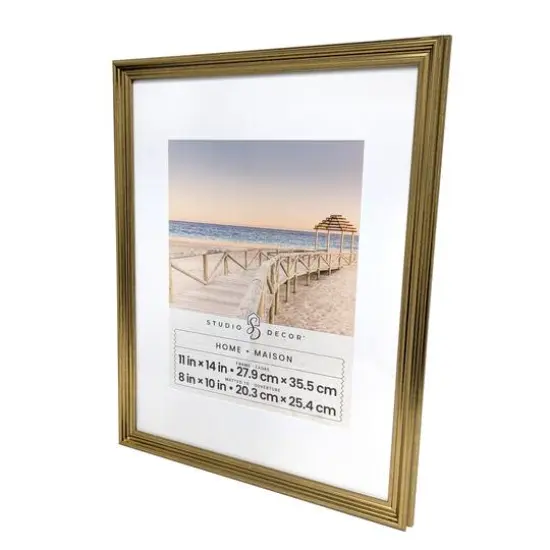 Home 8" x 10" Gold Beatrice Frame with Mat by Studio D&eacute;cor&reg; {7}