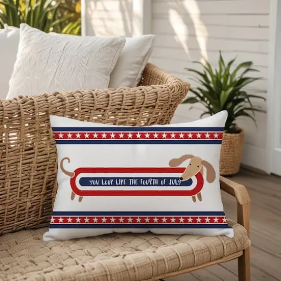 20" x 14" Like the Fourth of July Indoor Outdoor Pillow {7}