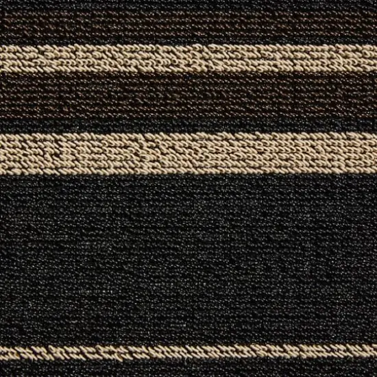 Neutral Stripe Tufted Loop Textilene Mat {5}