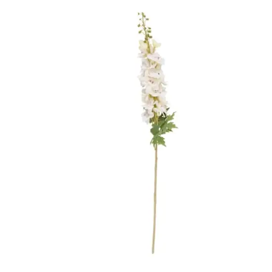 38" White Delphinium Artificial Flower Stem, 8ct. {3}