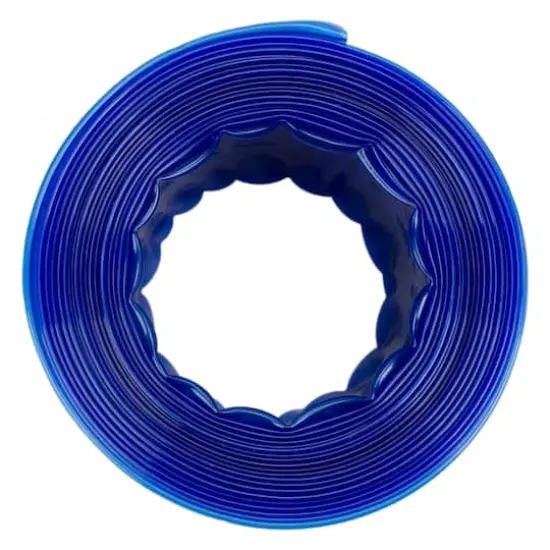 25ft. x 2" Transparent Blue Swimming Pool Filter Backwash Hose {3}