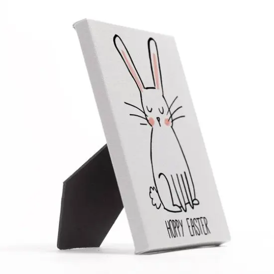 Hoppy Easter Bunny Tabletop Canvas Art {3}
