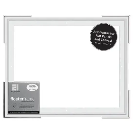 Ampersand&reg; White Thin Edge 7/8" Deep Floaterframe {1}