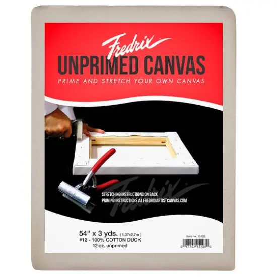 FREDRIX PRO Series #12 12oz. Unprimed Folded Cotton Canvas Blanket {2}