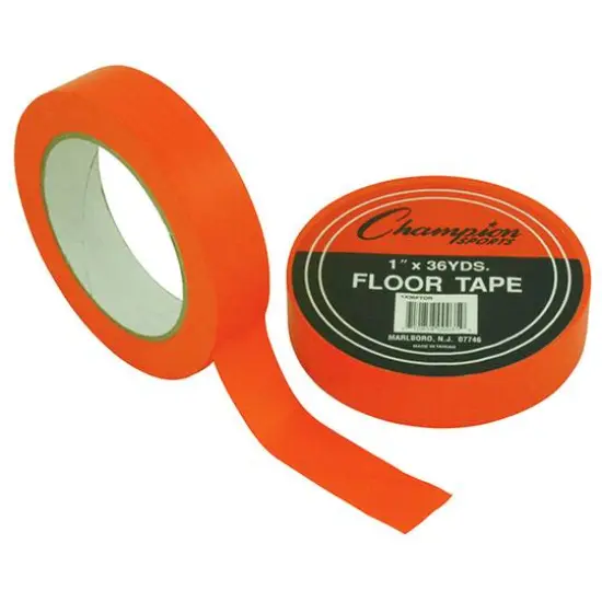 Champion Sports Floor Marking Tape, Pack of 6 Orange {5}