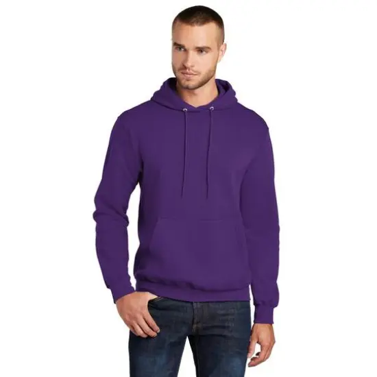 Port & Company&reg; Darks Core Fleece Pullover Hooded Sweatshirt Team Purple {4}