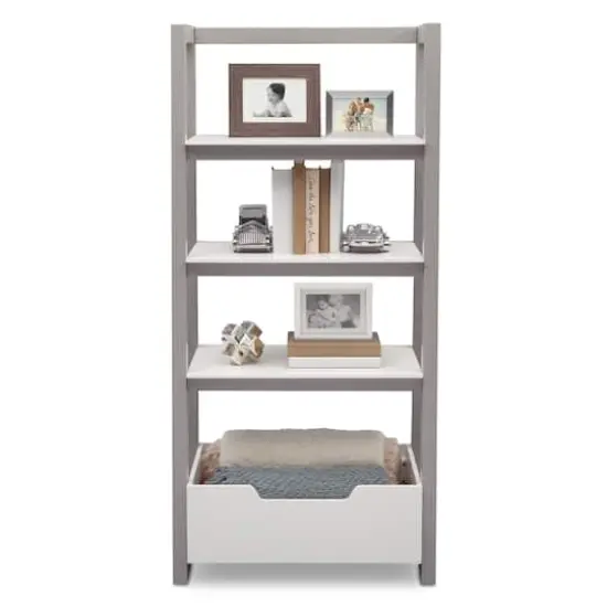 Delta Children Gateway White & Gray Ladder Shelf {4}