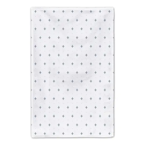 Live In The Sunshine Swim In The Sea Tea Towel Set Blue on White {6}