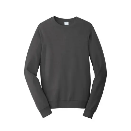 Port & Company® Fan Favorite™ Fleece Crewneck Sweatshirt Charcoal {1}