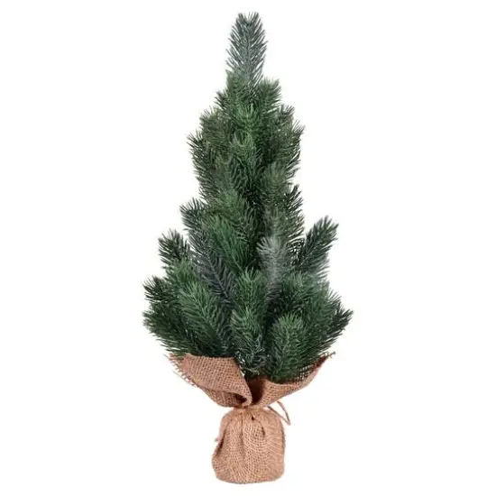 15" Unlit Blue Spruce Sapling Artificial Christmas Tree Set {3}