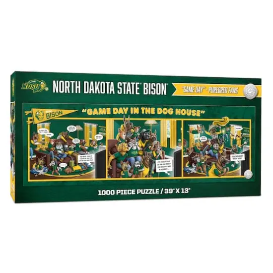 College Game Day in the Dog House 1,000 Piece Puzzle North Dakota State Bison {1}