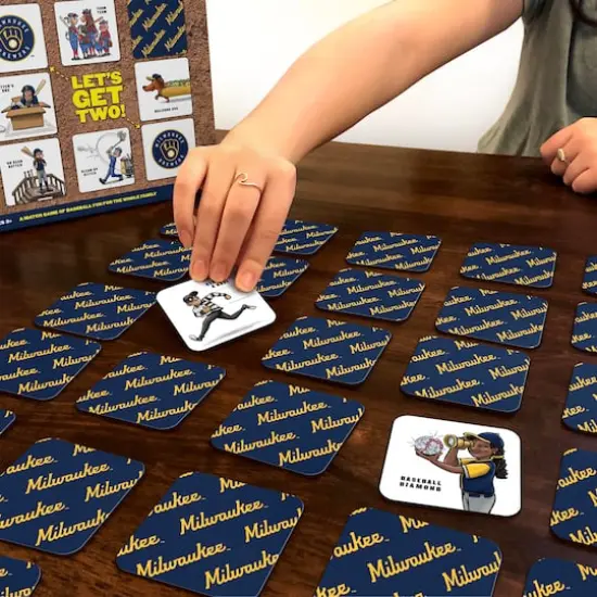 Major League Baseball Licensed Memory Match Game Milwaukee Brewers {6}