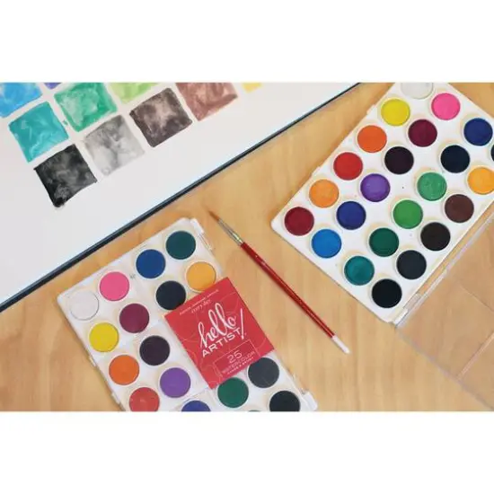 Hello, Artist!&reg; 24-Color Watercolor Cake with Brush Set {5}