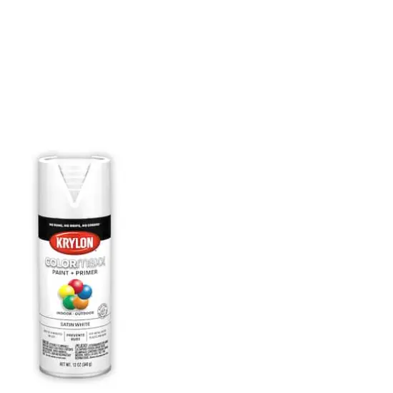 Krylon&reg; COLORmaxx&trade; Satin Paint + Primer White {4}