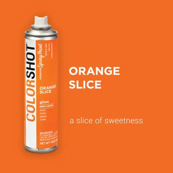 COLORSHOT&reg; Premium Gloss Spray Paint Orange Slice {3}
