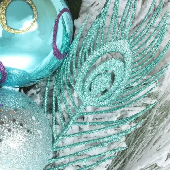 Snowy Pine & Ornament Spray {6}