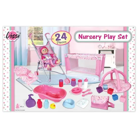 Lissi Dolls Baby Doll 24-Piece Nursey Play Set {3}