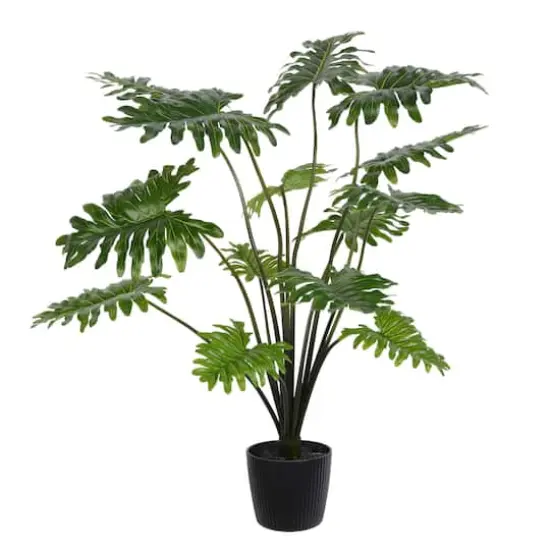 38" Artificial Potted Grand Philodendron Bush {1}