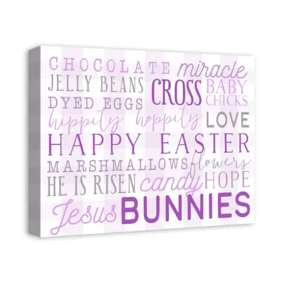 Easter Day Words 16" x 20" Canvas Wall Art {3}