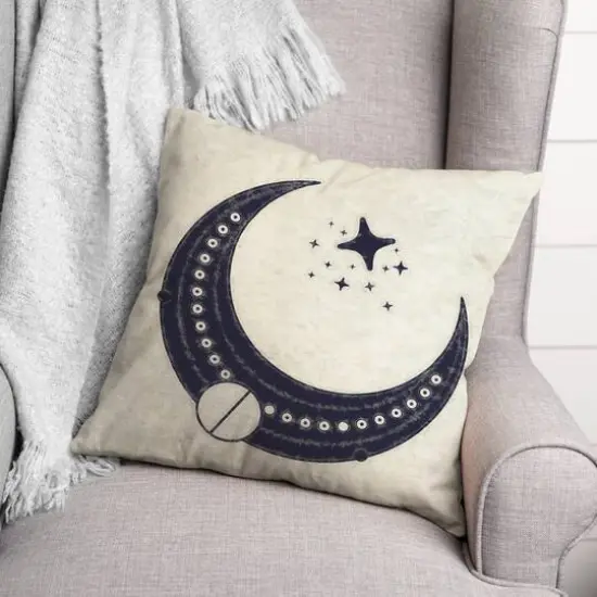 Half Moon Pattern 2 18" x 18" Throw Pillow {3}