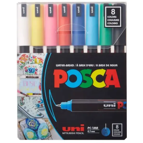 Posca PC-1MR Ultra-Fine Paint Marker Set {1}
