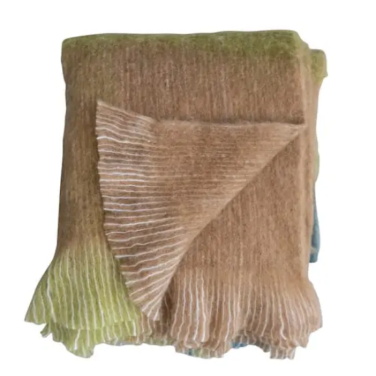 Hello Honey&reg; Multicolor Plaid Woven Fabric Throw Blanket {6}