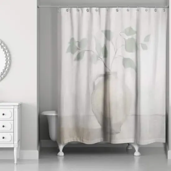 Light Vase Botanical 71" x 74" Shower Curtain {3}