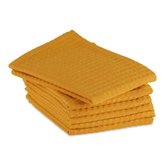 DII&reg; Honey Gold Recycled Cotton Waffle Dish Towels, 6ct. {4}