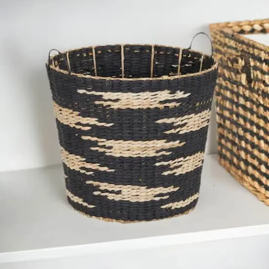Household Essentials Tapered Woven Basket {1}