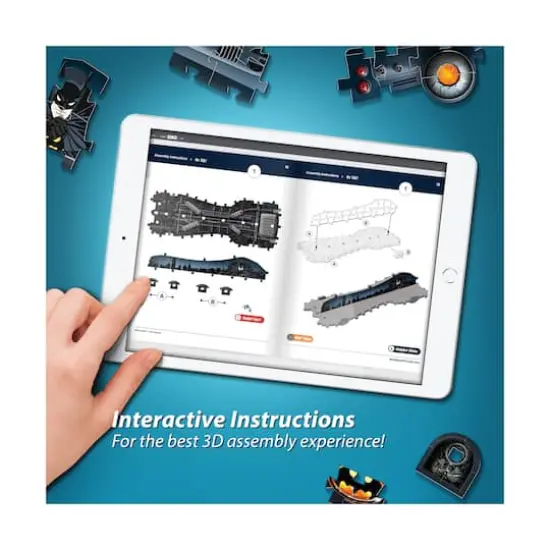 DC Batman - Batmobile 3D Jigsaw Puzzle: 255 Pcs {14}