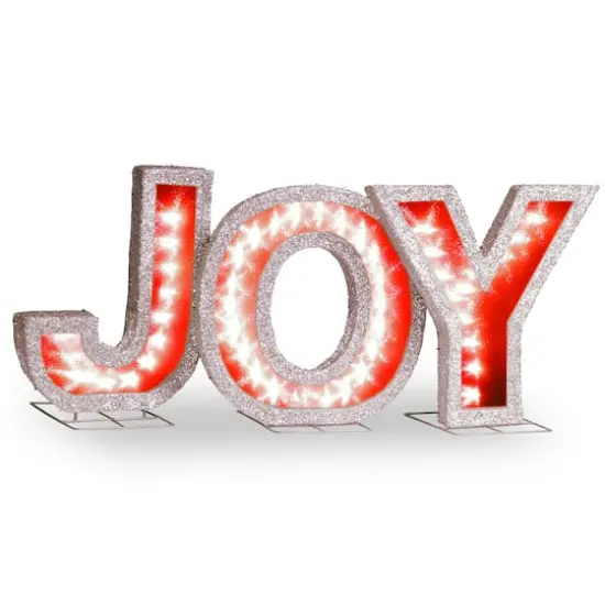 4.5ft. JOY Pre-Lit LED Sign  {4}