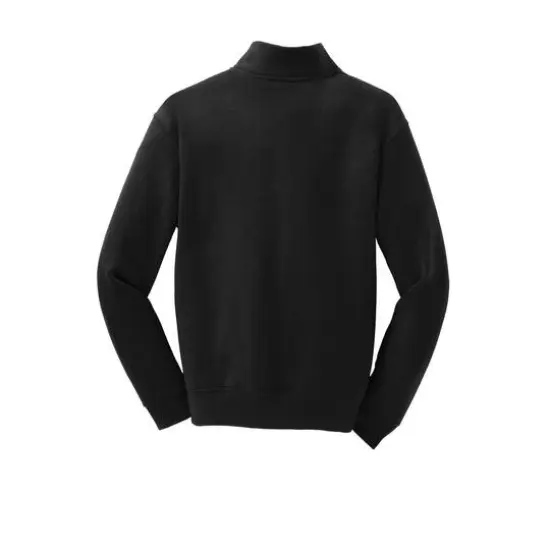 JERZEES® NuBlend® 1/4 Zip Cadet Collar Youth Sweatshirt Black {5}