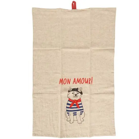 Hello Honey&reg; French Animal Linen Blend Tea Towels, 3ct. {8}