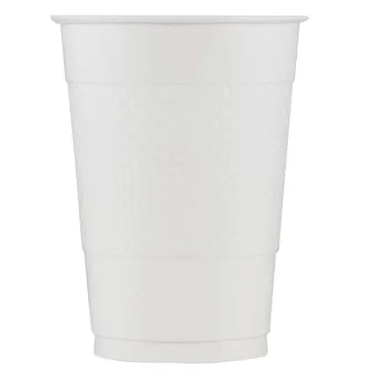 JAM Paper 16oz. Plastic Party Cups, 20ct. White {3}