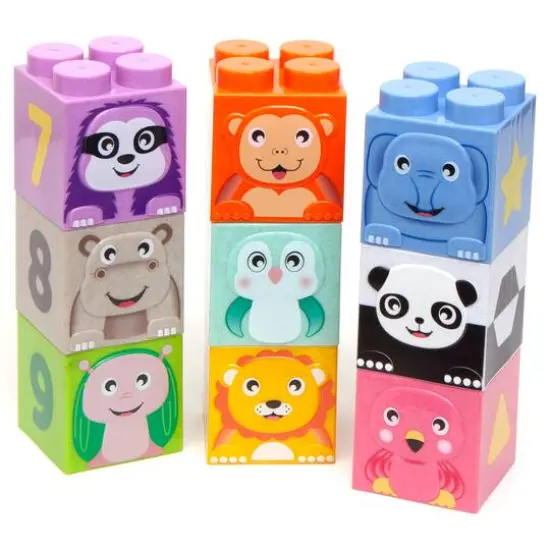 Roo Crew Cute Animal Construction Blocks Stack & Play {1}