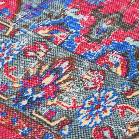 Hello Honey&reg; 8ft. Multicolor Distressed Print Woven Cotton Woven Cotton Runner {5}