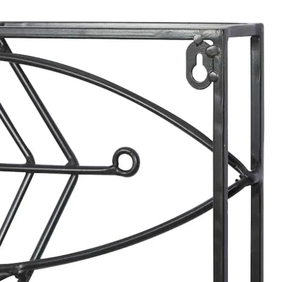 Black Metal Coastal Wall Decor 21" x 39" x 2" {7}