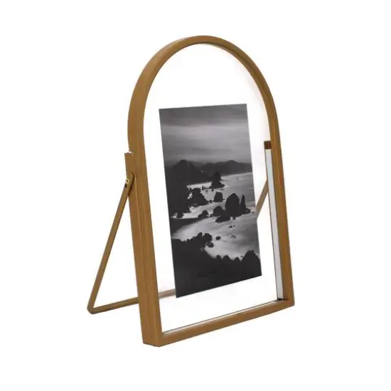 6" x 9" Arch Float Tabletop Frame by Studio D&eacute;cor&reg; Treasured Finds Gold {3}