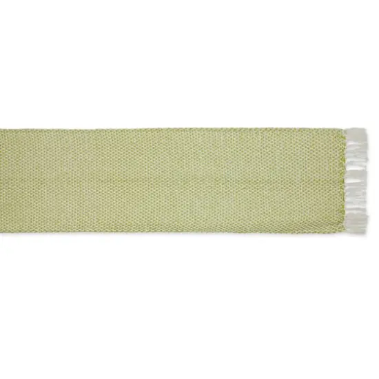 DII&reg; 108" Woven Fringed Table Runner Avocado {4}