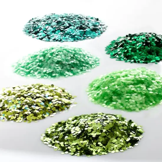 Chunky Polyester Glitter Mix by Recollections&trade; Green {4}