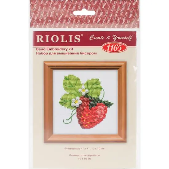 RIOLIS Garden Strawberry Bead Embroidery Kit {1}