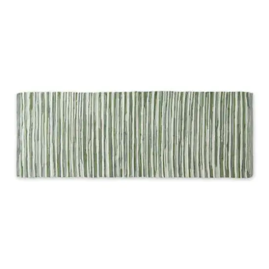 DII&reg; Slim Stripe Cotton Chindi Rug, 2ft. x 6ft. Jadeite {1}