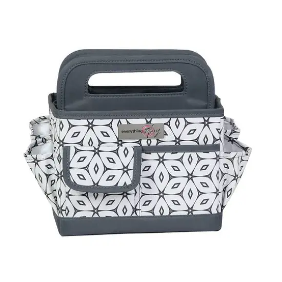 Everything Mary Geometric Gray & White Craft Caddy {6}