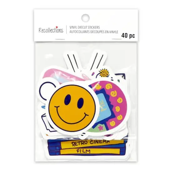 Vinyl Diecut Retro Sticker Set by Recollections&trade; {5}