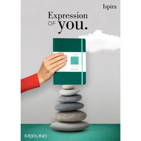 Fabriano&reg; Ispira Dotted A5 Soft-Cover Notebook Black {12}