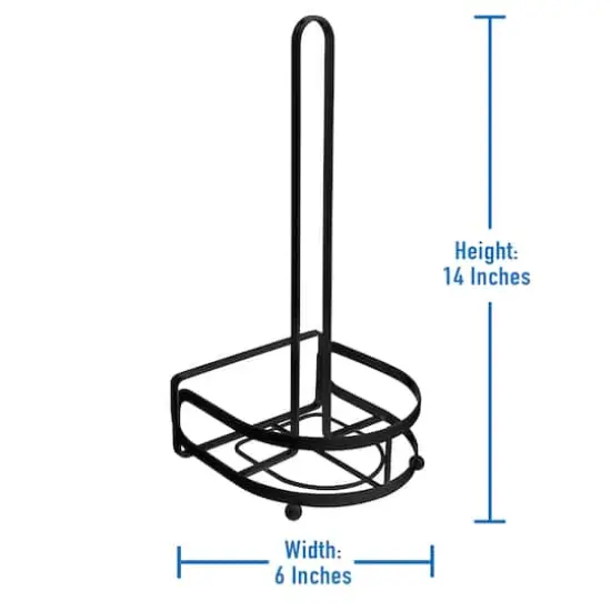 Kitchen Details Industrial Collection Matte Black Paper Towel Holder {5}
