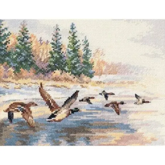 Alisa Flying Ducks Cross Stitch Kit {1}