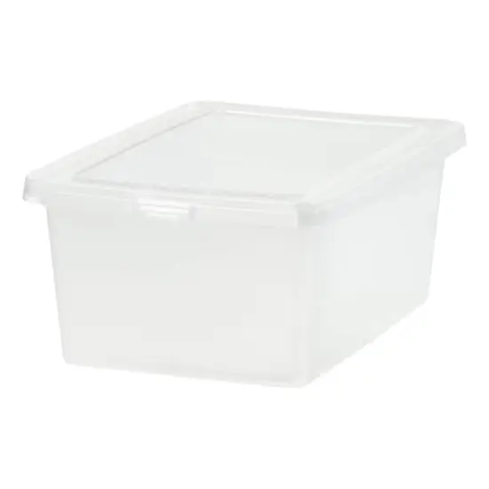 IRIS&reg; 17qt. Snap Top Plastic Storage Boxes, 8ct. {1}