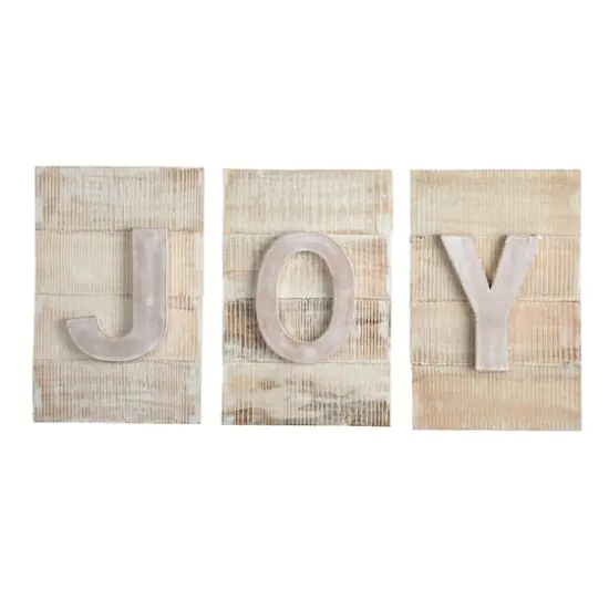 15" Rustic JOY Wall Art {1}